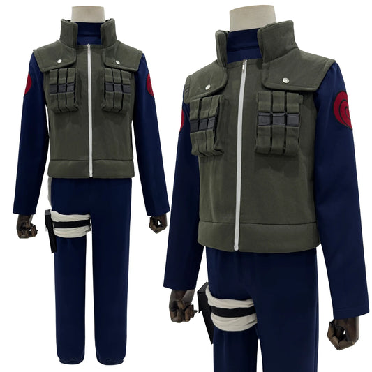 Anime Hatake Kakashi Cosplay Costume – Vest, T-shirt, Pants & Pouch for Cosplay & Gift