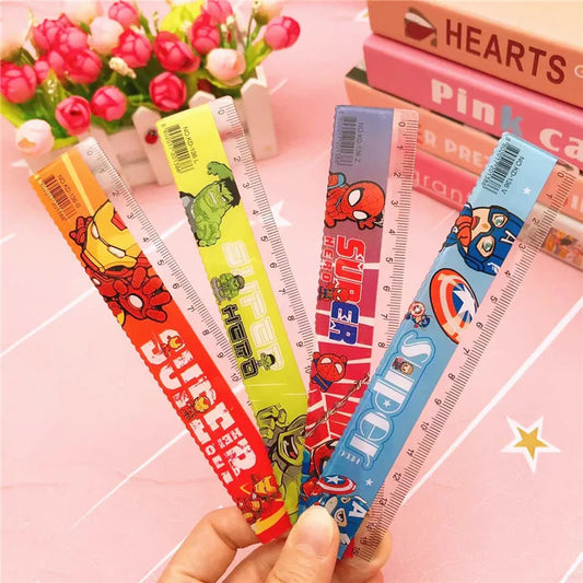 100pcs Anime Spider-Man 15cm Plastic Rulers