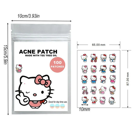 100pcs Sanrio Hello Kitty Acne Stickers