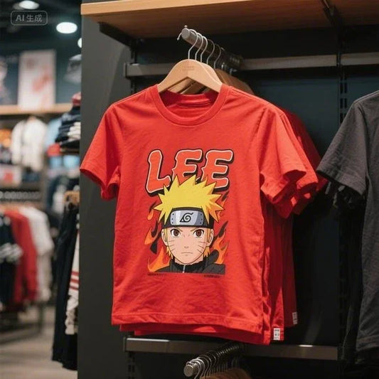 Japanese Naruto Anime Cotton T-Shirt Short Sleeve LEE Fashion
