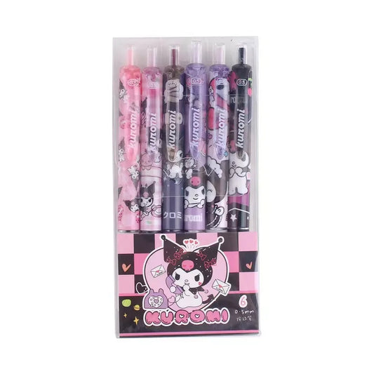 6pcs Sanrio Gel Pen Set