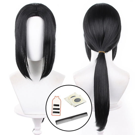 Anime Uchiha Itachi Cosplay Wig Rose Net Synthetic Fiber Adjustable Size Heat Resistant Cap Halloween Christmas Cos