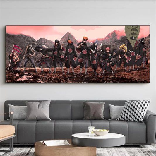 Naruto Family Portrait Decoration Painting – Perfect for Kid's Bedrooms