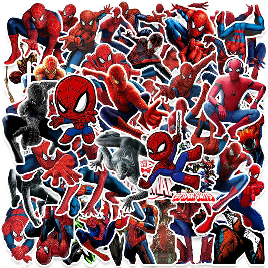 10/30/50pcs Cartoon Spider-Man Stickers