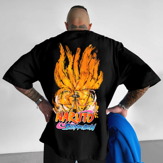 Naruto Animation Derivatives Men’s Anime Oversized T-Shirt