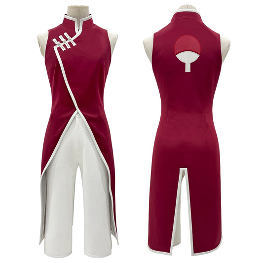 Anime Haruno Sakura Cosplay Costume – Top & Pants for Halloween, Christmas & Anime Conventions