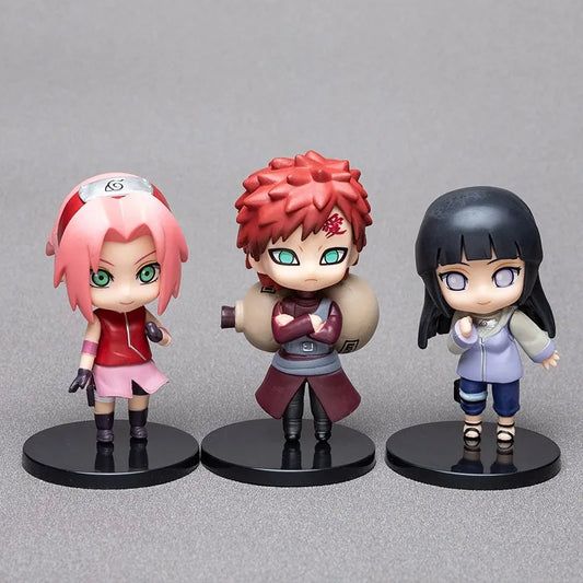 6 Styles 9cm Anime Naruto Figures – PVC