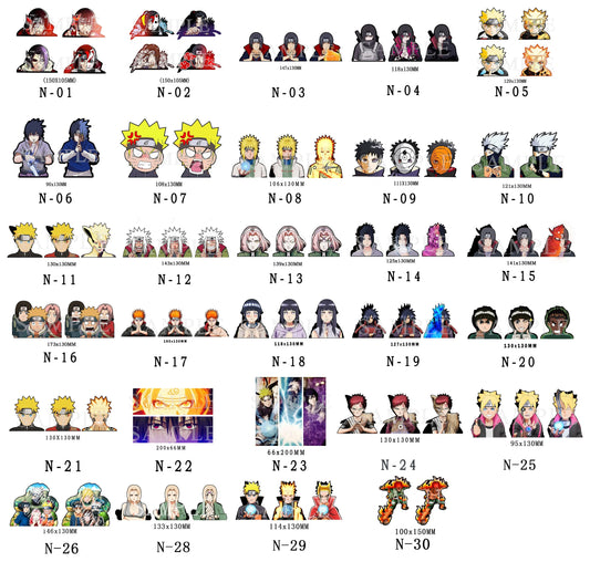【30 Designs】Naruto Anime Motion Stickers