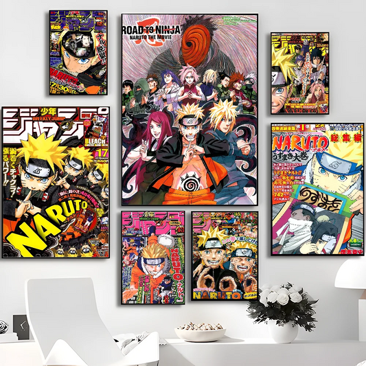 Anime N-Naruto Whitepaper Poster