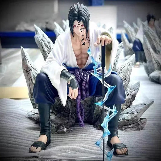 Uchiha Sasuke Sitting Pose Figure
