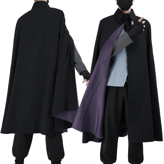 Anime Uchiha Sasuke Cosplay Costume – Adult Version Cloak, Vest, Top & Pants for Cosplay & Events