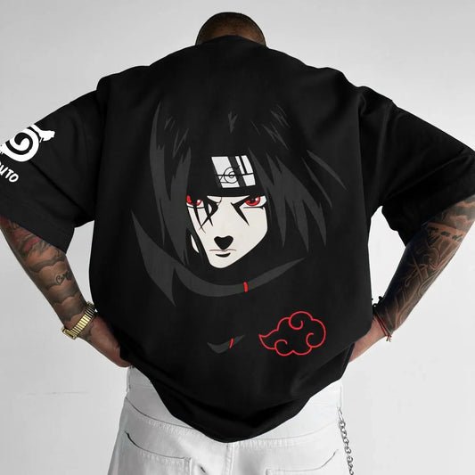 Naruto Japanese Anime Men's and Women's T-shirts Uchiha Itachi