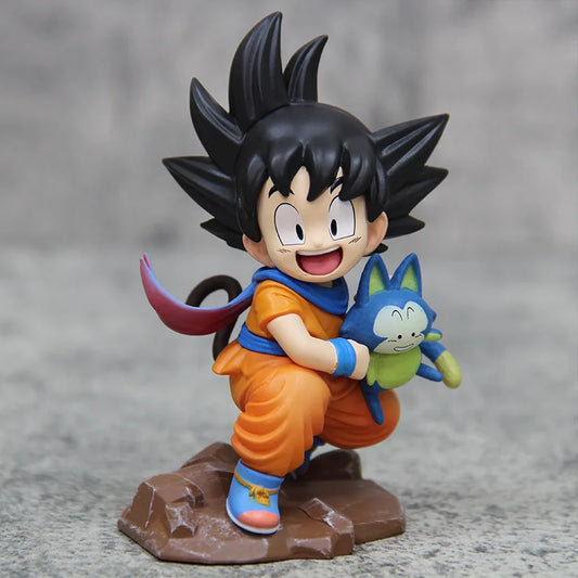 10cm/15cm Childhood Goku Hugging Figure
