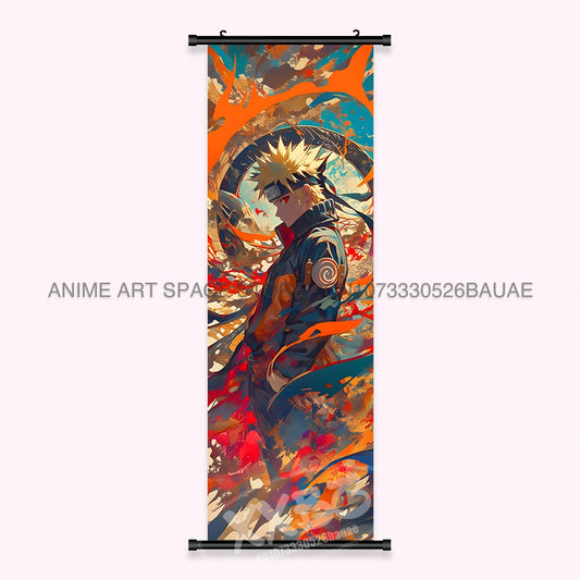 Japanese Anime Naruto Wall Artwork Canvas Scrolls - Uchiha Sasuke Print