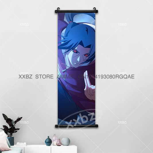 Uzumaki Naruto Scrolls Pictures Uchiha Sasuke Decorative Hanging Painting