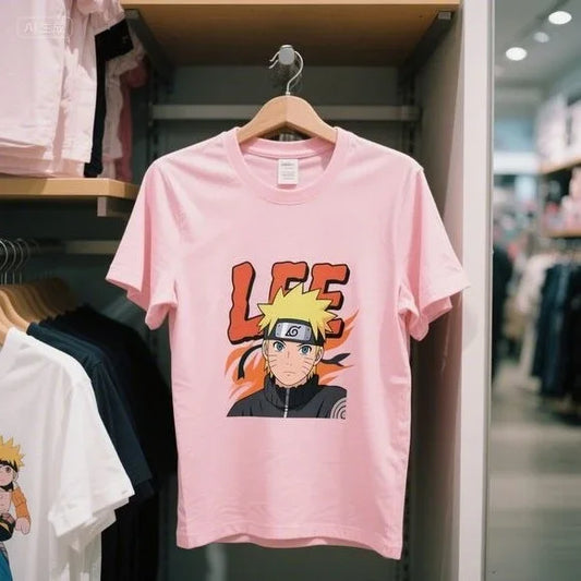 Japanese Naruto Anime Cotton T-Shirt Short Sleeve LEE Fashion