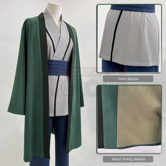 Anime Tsunade Cosplay Costume – Embroidered Haori, Top, Pants & Belt for Halloween, Christmas & Cosplay