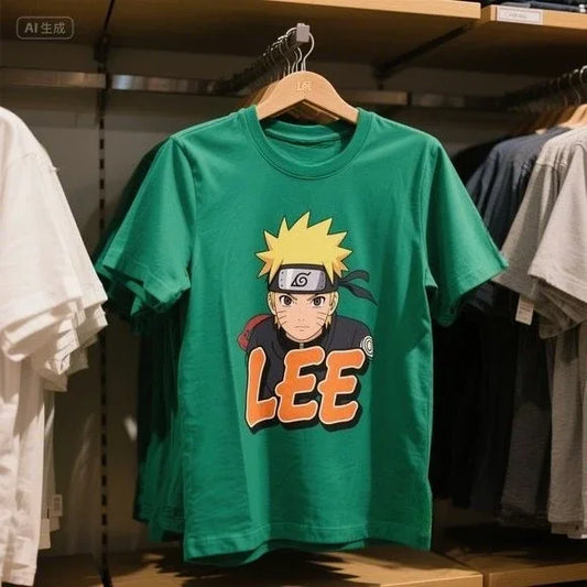 Japanese Naruto Anime Cotton T-Shirt  Short Sleeve